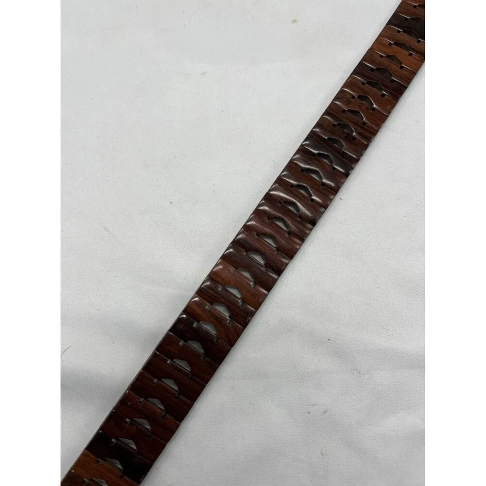 Vintage Dark Brown Wooden Link Belt